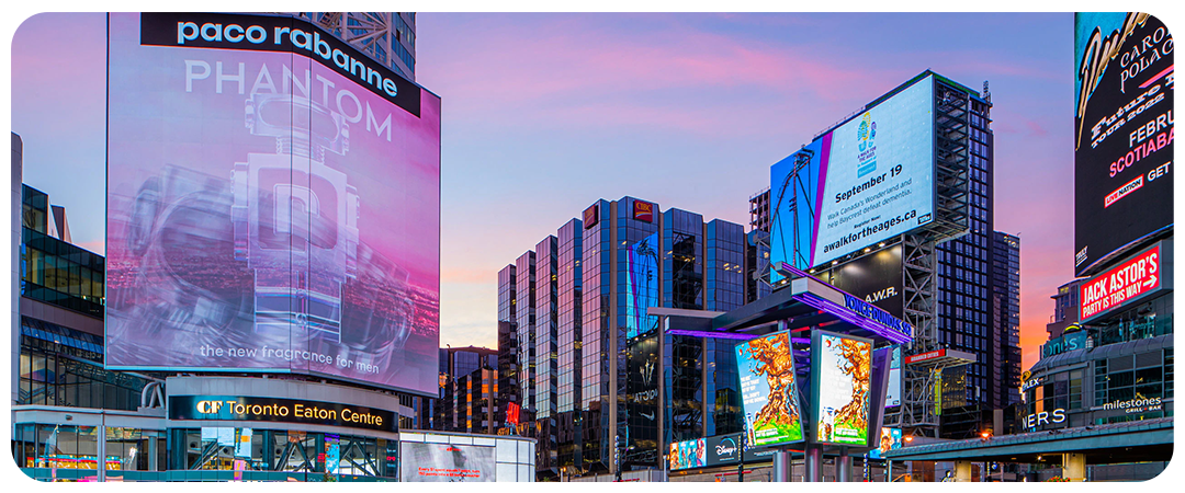 Canada most expensive OOH sites