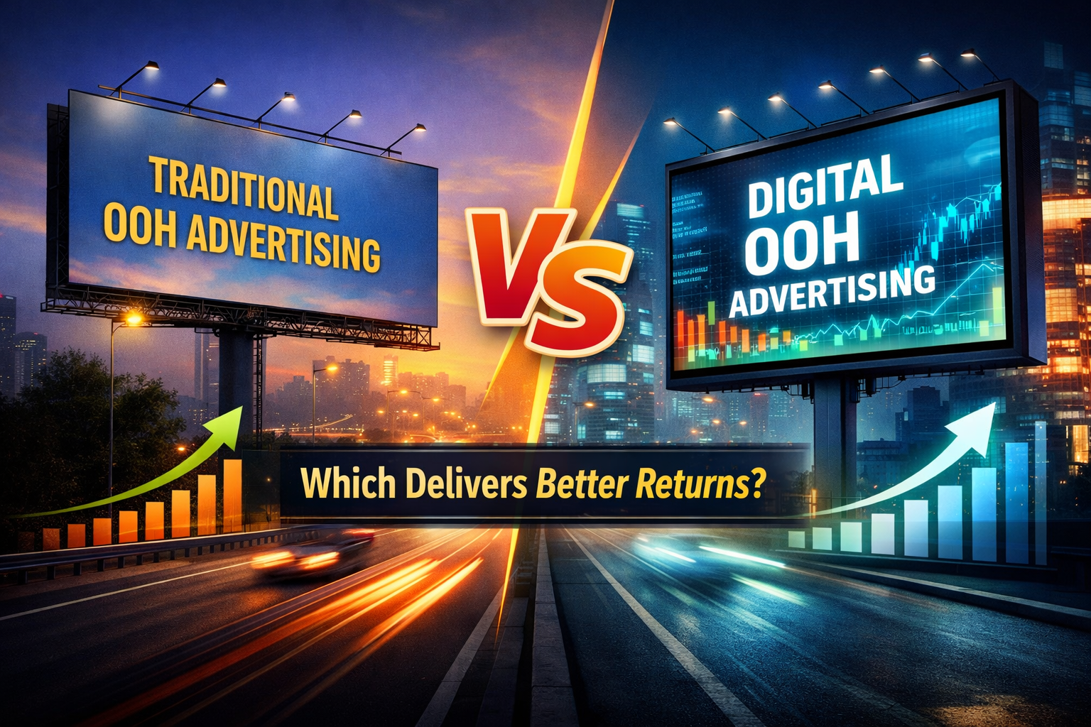 OOH vs DOOH advertising comparison