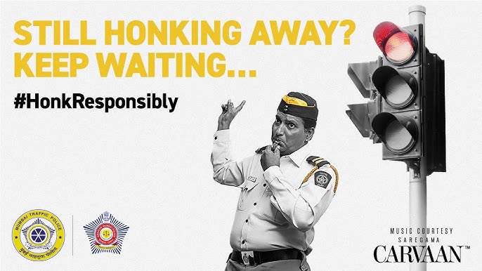Mumbai Police Turns Honking Into Red Lights