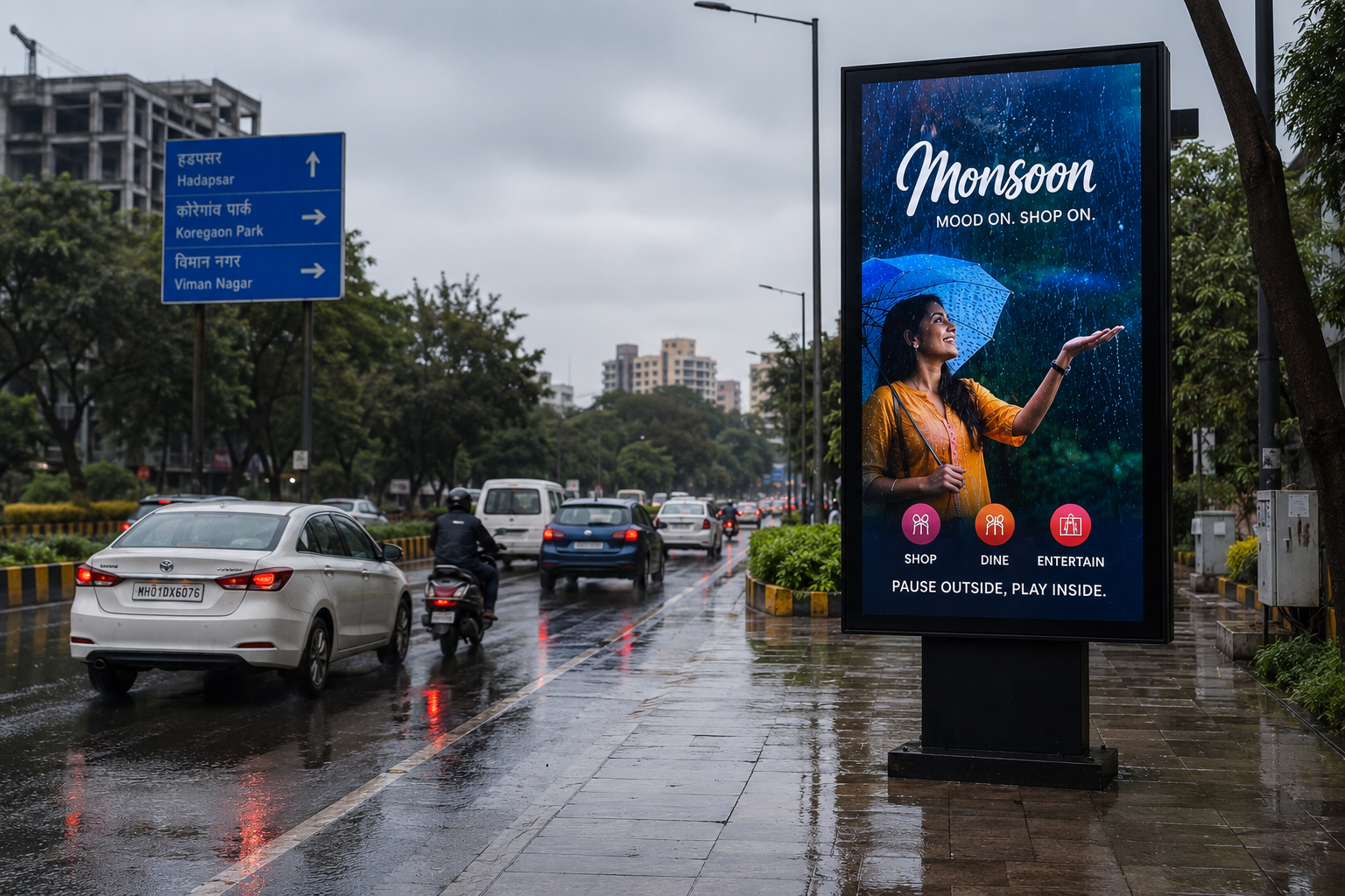 Monsoon DOOH Campaigns