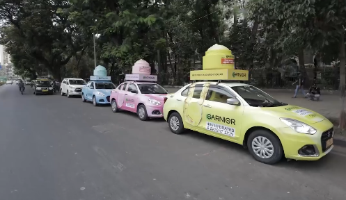 Garnier's OOH Cab Campaign in Mumbai and Kolkata